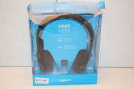 BOXED LOGITECH H600 WIRELESS HEADSET CASQUE SANS FIL RRP £28.99Condition ReportAppraisal Available