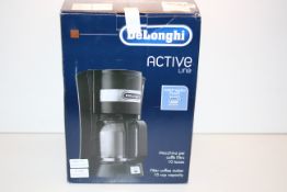 BOXED DELONGHI ACTIVE LINE FILTER COFFEE MAKER 10CUP CAPACITY RRP £39.99Condition ReportAppraisal