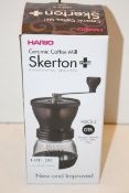 BOXED HARIO CERAMIC COFFEE MILL SKERTON PLUS Condition ReportAppraisal Available on Request- All