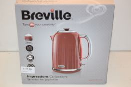 BOXED BREVILLE IMPRESSIONS COLLECTION VENETIAN RED JUG KETTLE Condition ReportAppraisal Available on