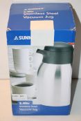 BOXED SUNNEX 2.0LTR STAINLESS STEEL VACUUM JUG RRP £24.99Condition ReportAppraisal Available on