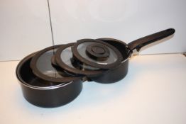 UNBOXED TEFAL INGENIO 3 PIECE PAN SET WITH LIDS RRP £129.00Condition ReportAppraisal Available on