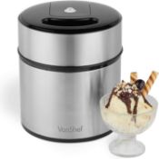 BOXED VONSHEF ICECREAM MAKER 2000021 RRP £44.99Condition ReportAppraisal Available on Request- All