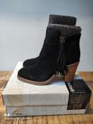 BRONX SUEDE ANKLE BOOT IN BLACK RRP £54.99 EU SIZE 40 Condition ReportAppraisal Available on