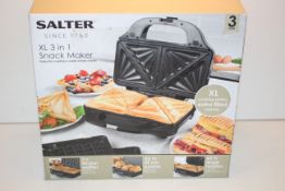 BOXED SALTER XL 3-IN-1 SNACK MAKER Condition ReportAppraisal Available on Request- All Items are