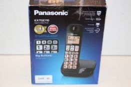 BOXED PANASONIC KX-TGE110 DIGITAL CORDLESS PHONE RRP £50.23Condition ReportAppraisal Available on