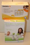 2X BOXED ASSORTED ITEMS TO INCLUDE DOUBLE PUMPSET BREAST PUMP & OTHER (IMAGE DEPICTS STOCK)Condition