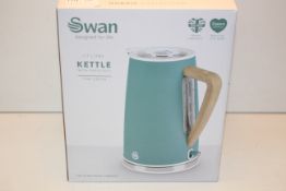 BOXED SWAN 1.7L KETTLE WITH RAPID BOIL PINE GREEN RRP £39.99Condition ReportAppraisal Available on