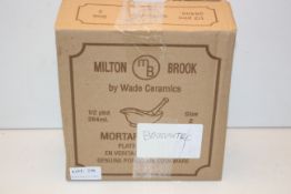 BOXED MILTON BROOK BY WADE CERAMICS MORTAR & PESTLE Condition ReportAppraisal Available on