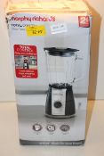 BOXED MORPHY RICHARDS TOTAL CONTROL GLASS TABLE BLENDERCondition ReportAppraisal Available on