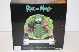 BOXED RICK & MORTY PICKLE RICK TOILET ROLL HOLDER BY [ADULT SWIM] RRP £52.47Condition