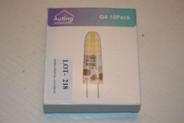 10PACK BOXED AUTING G4 LED BULBS Condition ReportAppraisal Available on Request- All Items are