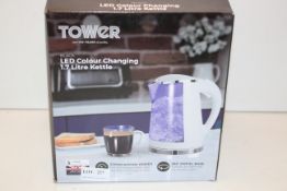 BOXED TOWER BLACK LED COLOUR CHANGING 1.7L KETTLE RRP £15.00Condition ReportAppraisal Available on