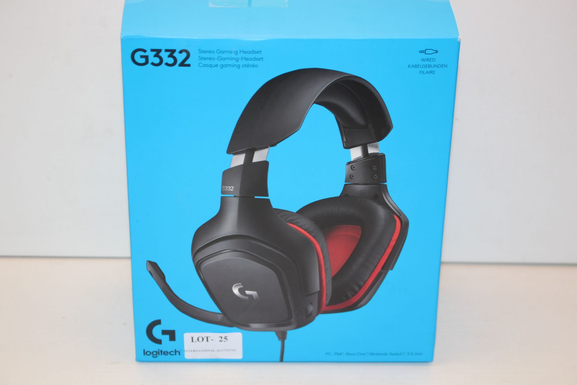 BOXED LOGITECH G332 STEREO GAMING HEADSET RRP £36.50Condition ReportAppraisal Available on