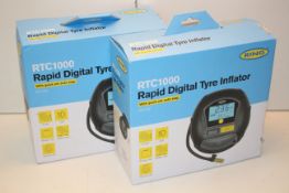 2X BOXED RING RTC 1000 RAPID DIGITAL TYRE INFLATORS COMBINED RRP £90.00Condition ReportAppraisal