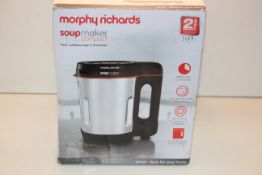 BOXED MORPHY RICHARDS SOUP MAKER COMPACT RRP £39.99Condition ReportAppraisal Available on Request-