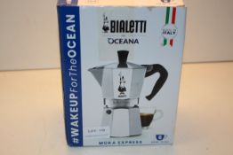 BOXED BIALETTI FOR OCEANA MOKA EXPRESS 6 CUP COFFEE MAKER RRP £44.99Condition ReportAppraisal