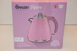 BOXED SWAN RETRO 1.5LITRE JUG KETTLE PINK RRP £32.99Condition ReportAppraisal Available on