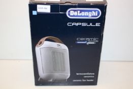BOXED DELONGHI CAPSULE CERAMIC CAPSULE HEATER Condition ReportAppraisal Available on Request- All