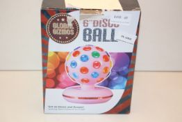 BOXED GLOBAL GIZMOS 6" DISCO BALL Condition ReportAppraisal Available on Request- All Items are