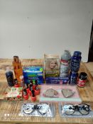 LARGE AMOUTN OF ASSORTED ITEMS TO INCLUDE, TART CHERRY MUSCLE SUPPORTS, NAIL VARNISHES, SANCTUARY