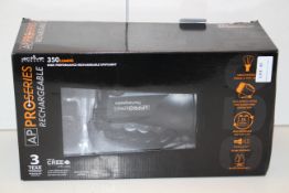 BOXED AP PRO SERIES RECHARGEABLE HIGH PERFORMANCE SPOTLIGHT 350 LUMENS Condition ReportAppraisal