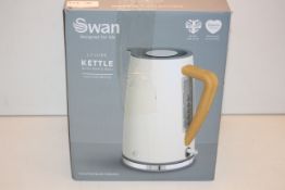 BOXED SWAN NORDIC COLLECTION 1.7LITRE KETTLE WITH RAPID BOIL COTTON WHITE RRP £39.00Condition