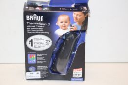 BOXED BRAUN THERMOSCAN 7 WITH AGE PRECISION MODEL: IRT6520B RRP £49.99Condition ReportAppraisal