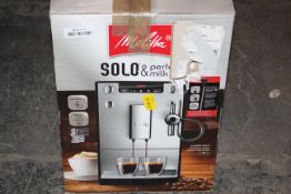 BOXED MELITTA SOLO & PERFECT MILK BEAN TO CUP COFFEE MACHINE RRP £279.00Condition ReportAppraisal