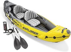 BAGGED INFLATEABLE INTEX EXPLORER KAYAKS RRP £299.00Condition ReportAppraisal Available on