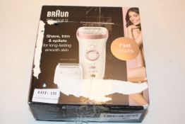 BOXED BRAUN SILK EPIL 9 SHAVE, TRIM & EPILATE RRP £79.99Condition ReportAppraisal Available on