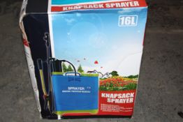 BOXED KNAPSACK SPAYER 16L Condition ReportAppraisal Available on Request- All Items are Unchecked/