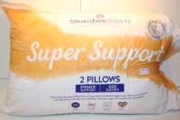 BAGGED SLUMBERDOWN SUPER SUPPORT 2 PILLOWS RRP £23.99Condition ReportAppraisal Available on Request-