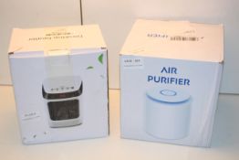 2X BOXED ASSORTED ITEMS TO INCLUDE AIR PURIFIER & DESKTOP HEATER Condition ReportAppraisal Available