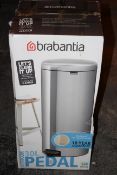 BOXED BRABANTIA NEWICON 30L PEDAL BIN RRP £44.99Condition ReportAppraisal Available on Request-