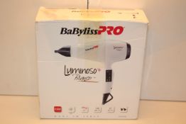 BOXED BABYLISS PRO LUMINOSO+ BIANCO HAIRDRYER RRP £50.79Condition ReportAppraisal Available on