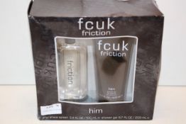 BOXED FCUK FRICTION HIM AFTER SHAVE SPLASH GIFT SET Condition ReportAppraisal Available on