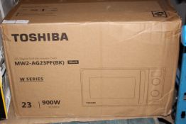 BOXED TOSHIBA 23L DIGITAL GRILL MICROWAVE OVEN MODEL: MW2-AG23PF(BK) RRP £74.96Condition