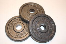 BOXED 15KG ASSORTED WEIGHTS BY PRO IRON (IMAGE SMALL QUANTITY OF WEIGHTS)Condition ReportAppraisal