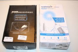 2X BOXED ASSORTED ITEMS TO INCLUDE WATER PIK WATER FLOSSER CORDLESS ADVANCED RRP £79.00 &