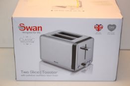 BOXED SWAN CLASSIC COLLECTION 2 SLICE TOASTER RRP £34.99Condition ReportAppraisal Available on