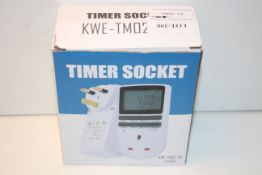 BOXED TIMER SOCKET MODEL: KWE-TM02-UK 2-PACKCondition ReportAppraisal Available on Request- All
