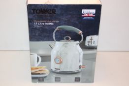 BOXED TOWER MARBLE ROSE GOLD EDITION 1.7LITRE KETTLE RRP £55.00Condition ReportAppraisal Available