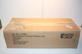 BOXED AUTO JACK 3 TONNE TROLLEY JACK Condition ReportAppraisal Available on Request- All Items are