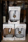 3X BOXED HARRY POTTER BELL JAR LIGHTS COMBINED RRP £90.00Condition ReportAppraisal Available on