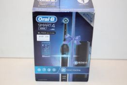 BOXED ORAL B SMART 4 POWERED BY BRAUN 4500 BLACK EDITION TOOTHBRUSH RRP £89.99Condition