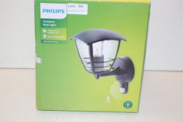 BOXED PHILIPS OUTDOOR WALL LIGHT CREEK WALL SENSORCondition ReportAppraisal Available on Request-