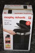 BOXED MORPHY RICHARDS CHROMA 42 LITRE SENSOR BIN RRP £59.99Condition ReportAppraisal Available on