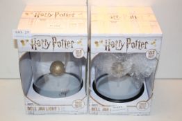 2X BOXED HARRY POTTER BELL JAR LIGHTS COMBINED RRP £49.90Condition ReportAppraisal Available on