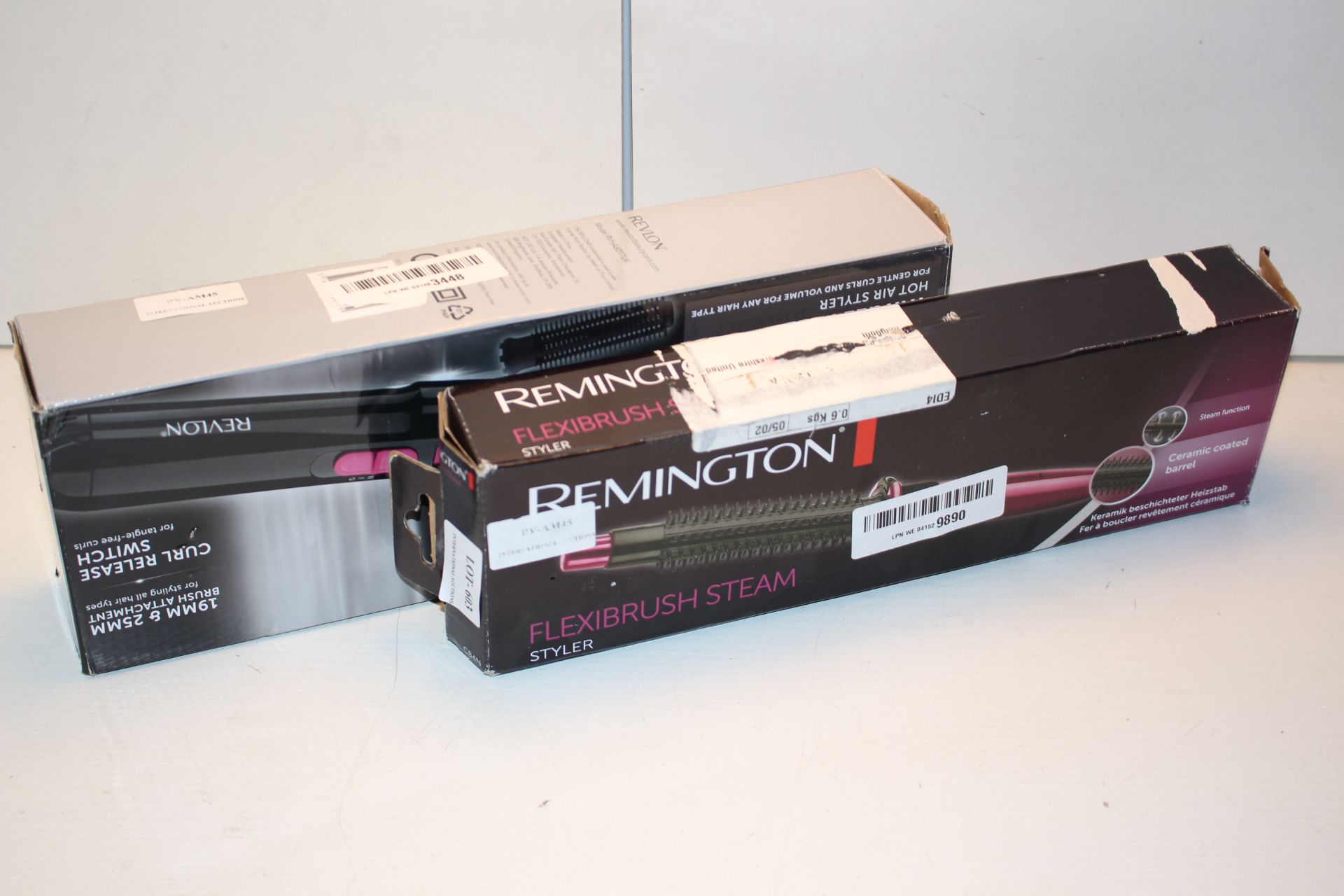 2X BOXED ASSORTED ITEMS TO INCLUDE REMINGTON & REVLON (IMAGE DEPICTS STOCK)Condition ReportAppraisal